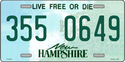 NH license plate 3550649