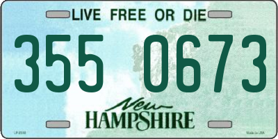 NH license plate 3550673