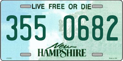 NH license plate 3550682