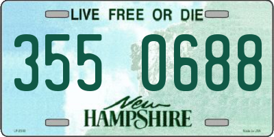 NH license plate 3550688