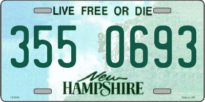 NH license plate 3550693