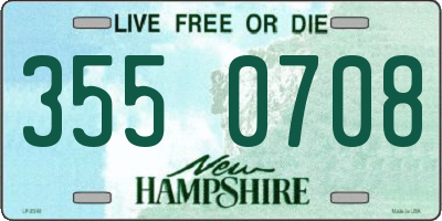 NH license plate 3550708