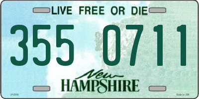 NH license plate 3550711