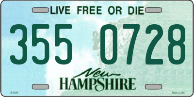 NH license plate 3550728