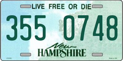 NH license plate 3550748