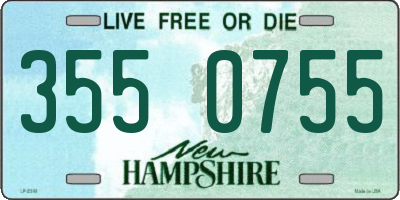 NH license plate 3550755