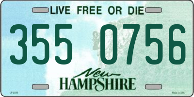 NH license plate 3550756