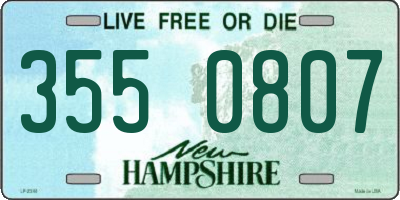 NH license plate 3550807