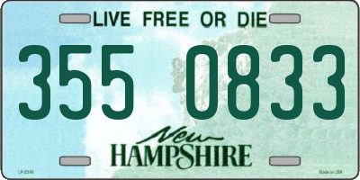 NH license plate 3550833