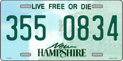 NH license plate 3550834