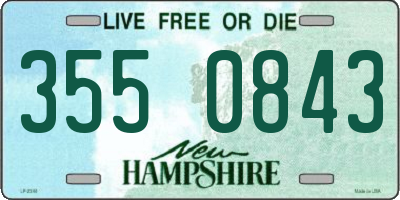 NH license plate 3550843