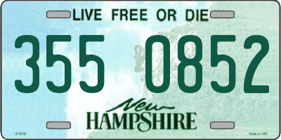 NH license plate 3550852