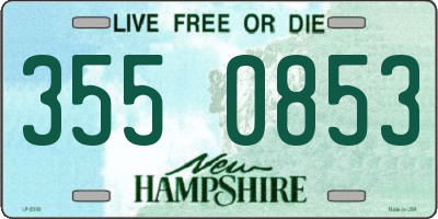 NH license plate 3550853