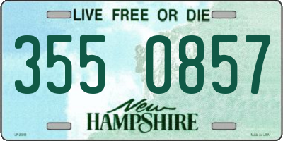 NH license plate 3550857