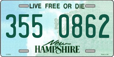 NH license plate 3550862