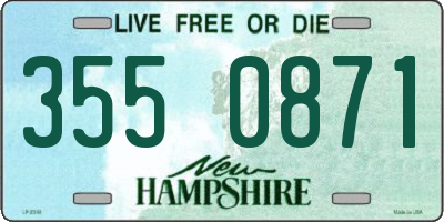 NH license plate 3550871