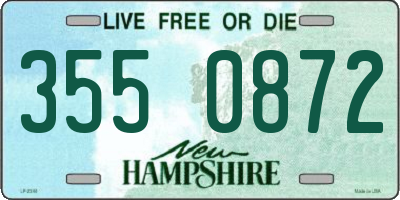 NH license plate 3550872