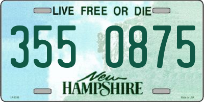 NH license plate 3550875