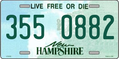 NH license plate 3550882