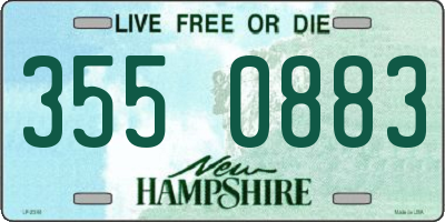 NH license plate 3550883