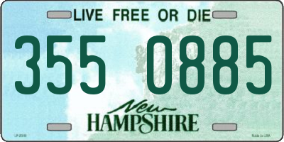 NH license plate 3550885