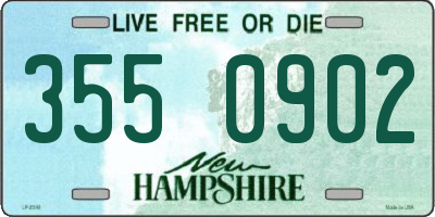 NH license plate 3550902