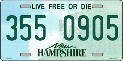 NH license plate 3550905