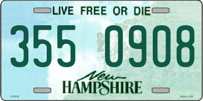 NH license plate 3550908