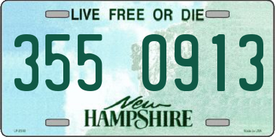 NH license plate 3550913
