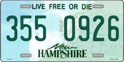 NH license plate 3550926
