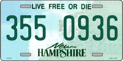 NH license plate 3550936