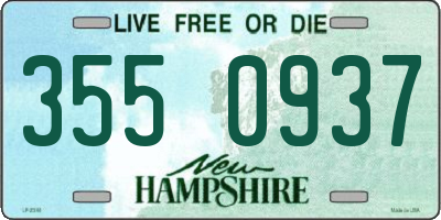 NH license plate 3550937
