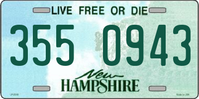 NH license plate 3550943