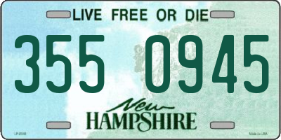 NH license plate 3550945