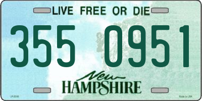 NH license plate 3550951