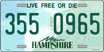 NH license plate 3550965