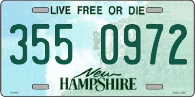 NH license plate 3550972