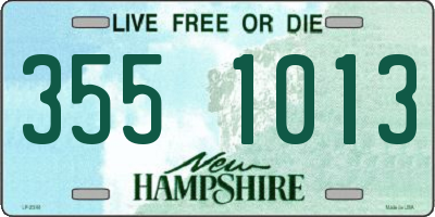 NH license plate 3551013