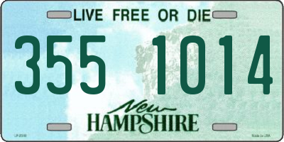 NH license plate 3551014