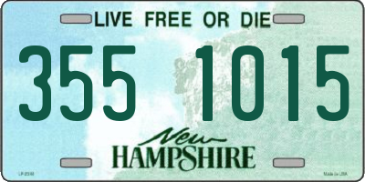 NH license plate 3551015