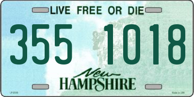 NH license plate 3551018