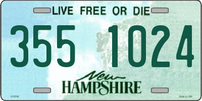 NH license plate 3551024