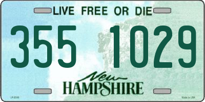 NH license plate 3551029