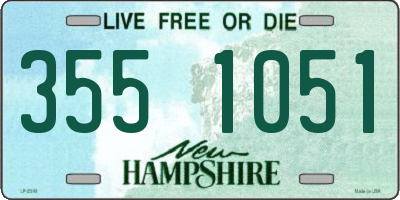 NH license plate 3551051