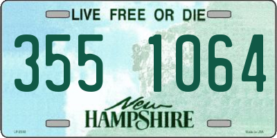 NH license plate 3551064