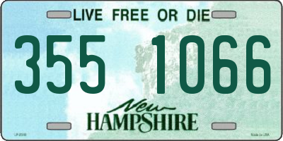 NH license plate 3551066