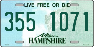 NH license plate 3551071