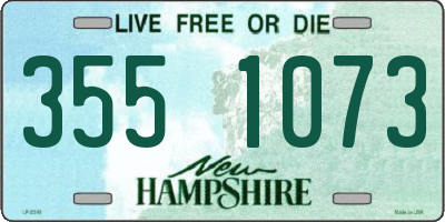 NH license plate 3551073
