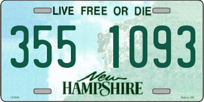 NH license plate 3551093