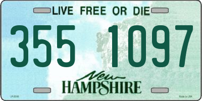NH license plate 3551097